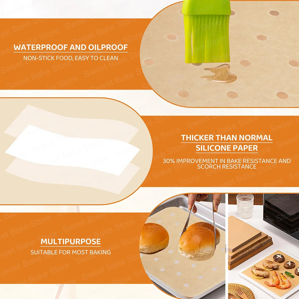 Air Fryer Disposable Perforated Parchment Paper Liner Compatible with Ninja Foodi Air Fryer Toaster Ovens Air Fryers Accessories