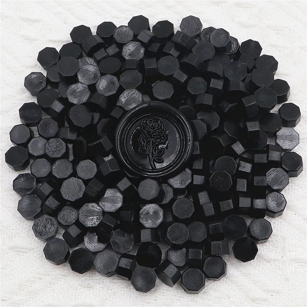 200pcs Octagon Sealing  Wax Beads for Wax Seal Stamp for Scrapbooking Cards Envelopes Wedding Invitations Gift Packaging