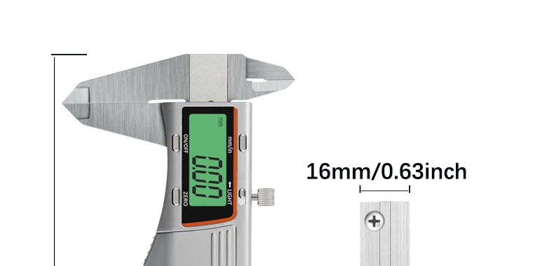 150mm Backlit Digital Caliper Stainless Steel Metal Calipers 6inch LCD Display Electronic Vernier Caliper Measuring Tool Gauge