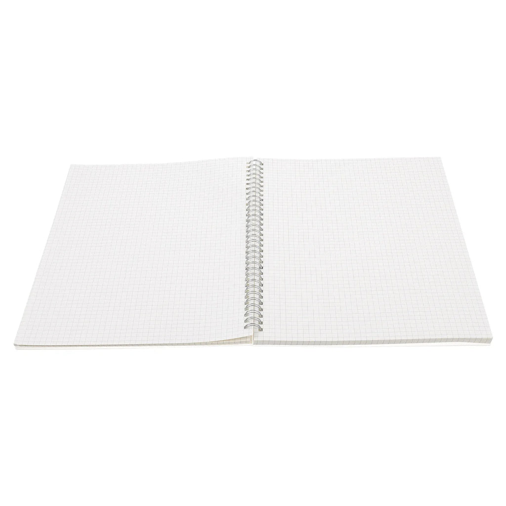 Premium Square Grid Spiral Notebook Heavy-Duty Graph Paper Notepad for Students Professionals Office School Daily Planning Diary