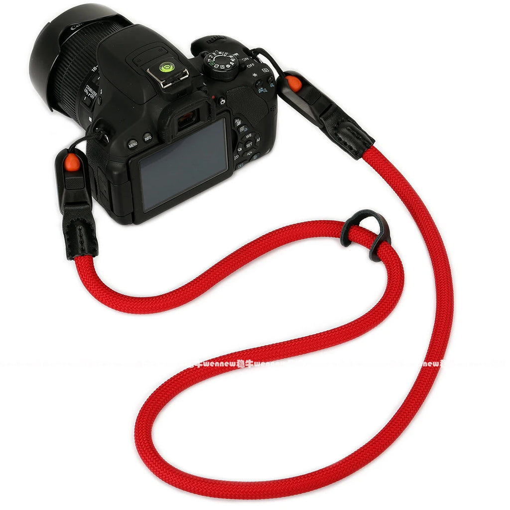 Quick Release Beads Round Rope Camera Shoulder Strap Lanyard for Canon Nikon Panasonic Sony Fujifilm Neck Strap Wrist Strap