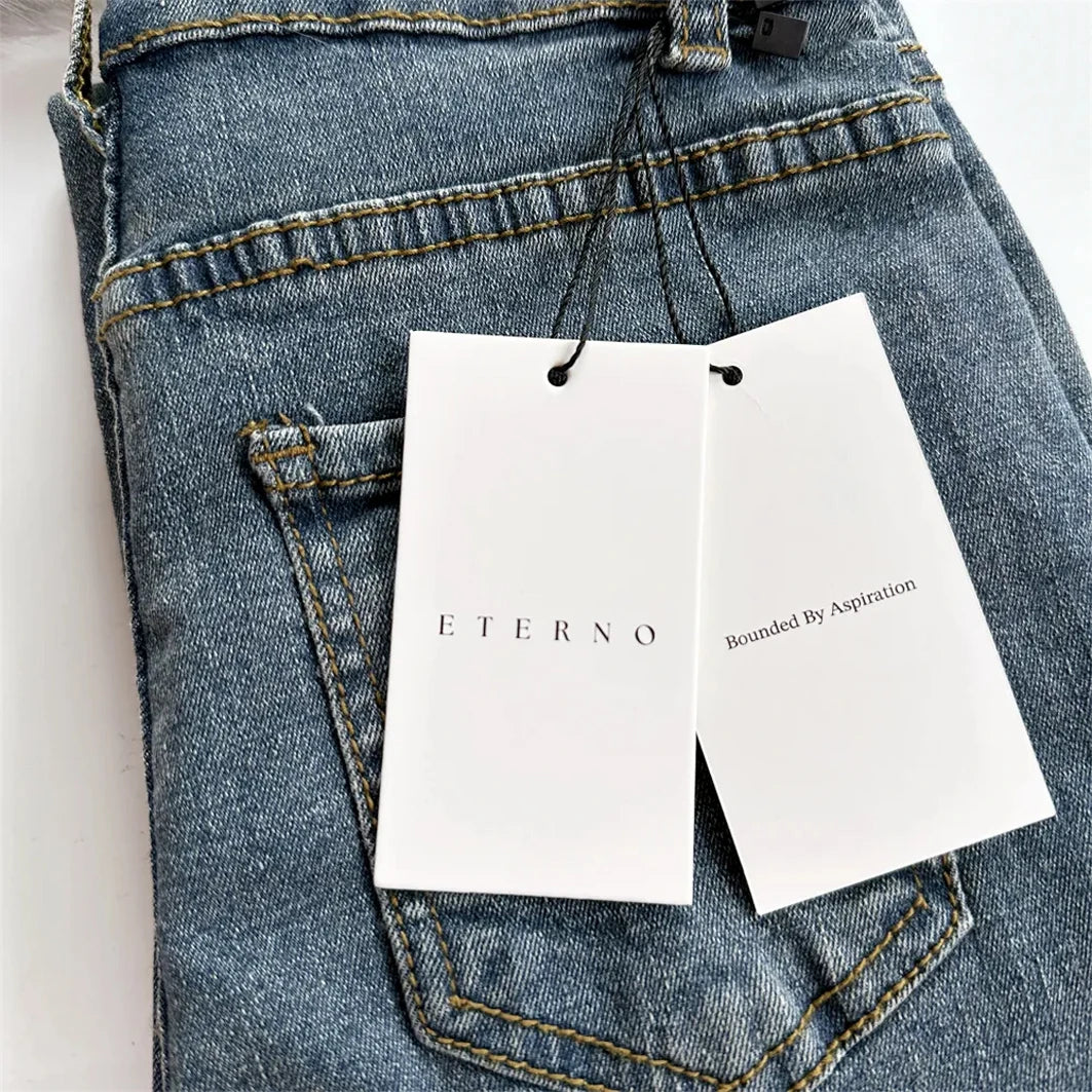 Custom Logo Printing Brand Name Tags Paper Garment Hang Tags For Shoes Garment Clothing