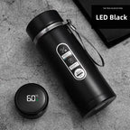 SoftAura Stainless Steel Thermos Bottle LED Temperature Display 500ML- 1L Sus304 Vacuum Flask Portable Cup  2026 New