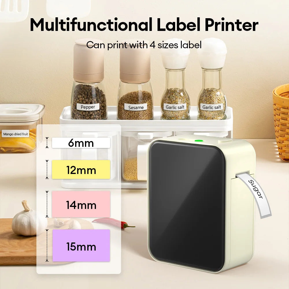 Marklife P15 Thermal Label Printer Mini Handheld Bluetooth Wireless Labeling Machine With Adhesive Label For Price Tags Noink