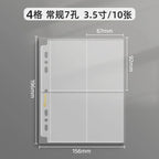 Big A5 Photocard Binder Magnetic D 3 Rings 4Grid Collect Book Kpop Photo Album PU Leather Photo Holder Korean 포카 바인더