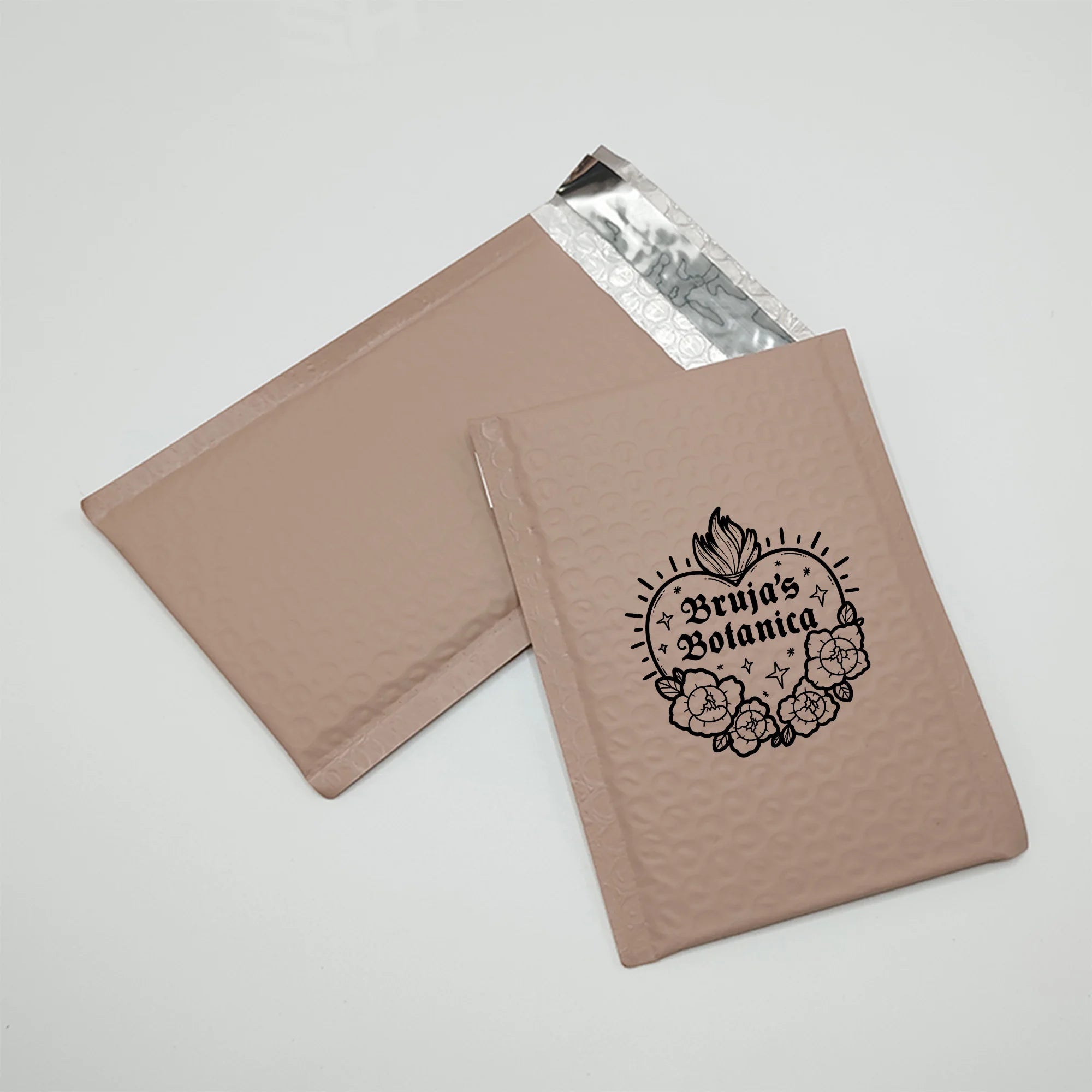 50pcs Poly Bubble Envelope Bags with Logo Printed Padded Shipping Envelopes With Bubble Mailing Bag Shipping Gift Packages Bags