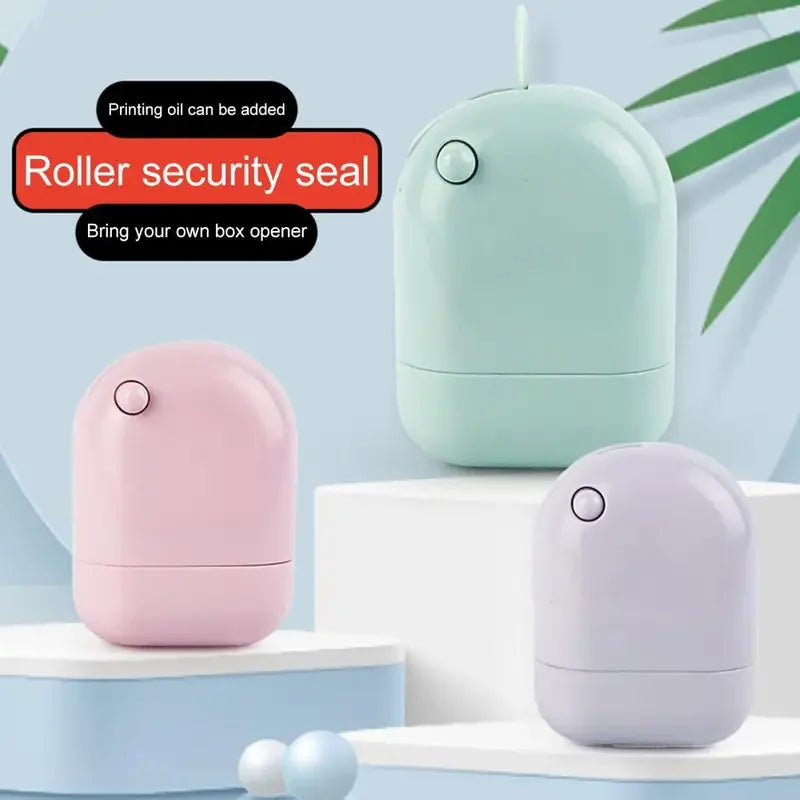 Ceramic Blade Theft Protection Roller Stamp for Privacy Confidential Data Guard Your Security Stamp Roller Privacy Seal Roller