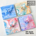 400Sheets Origami Paper Craft Folding Lucky Wish Paper Crane Craft Double Sided Folding Lucky Wish Paper DIY Color Scrapbooking
