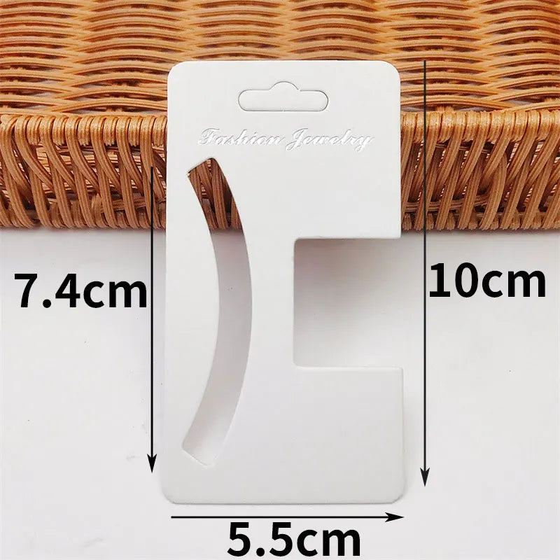 50pcs Hairpins Barrette Packing Paper Card for DIY Girl Small Grab Clip Hair Claw Display Card Hair Accessories Retail Price Tag
