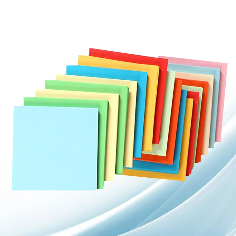 500Pcs 7Cm Construction Paper Colorful Folding Sheets Eco Friendly Safe Craft Material for Kids Kindergarten Art Stationery Home