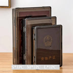A4 Dust Proof Document Organizer Storage Box Black Transparent Simple Certificate File Box Container for Easy Organization
