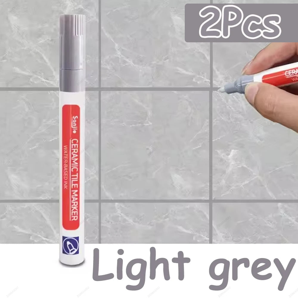 1-10Pcs 10 Colors Waterproof Tile Floor Marker Pen Wall Grout Pen for Kitchen Bathroom Ceramic Seam Paint Gap Repair Tools