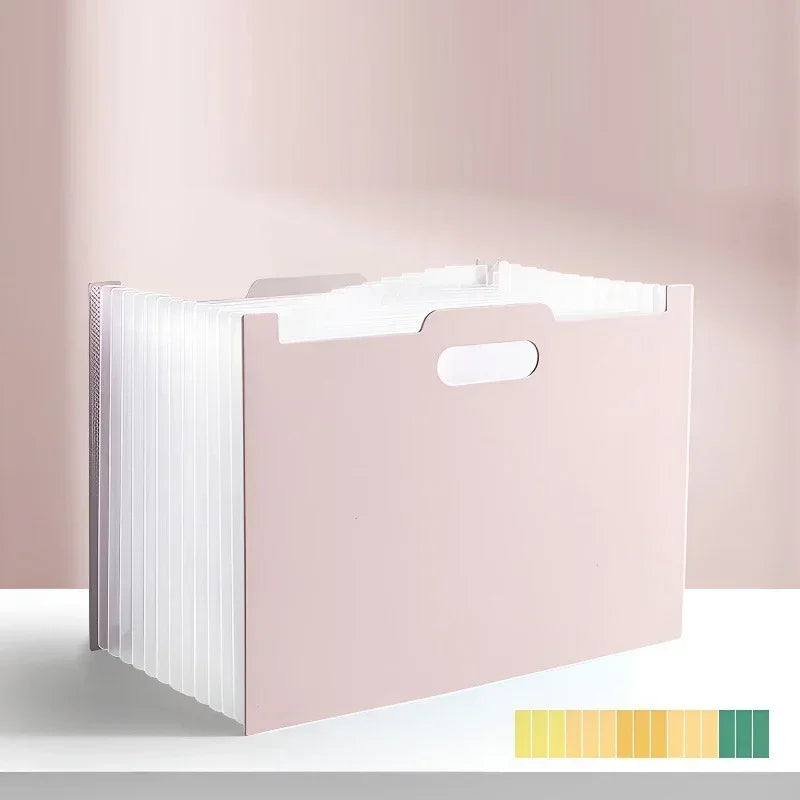 Accordion File Organizer with 13 Pockets, Expanding File Folder with Lable Pocket,Upright Open Top,A4/Letter Size Paper Document