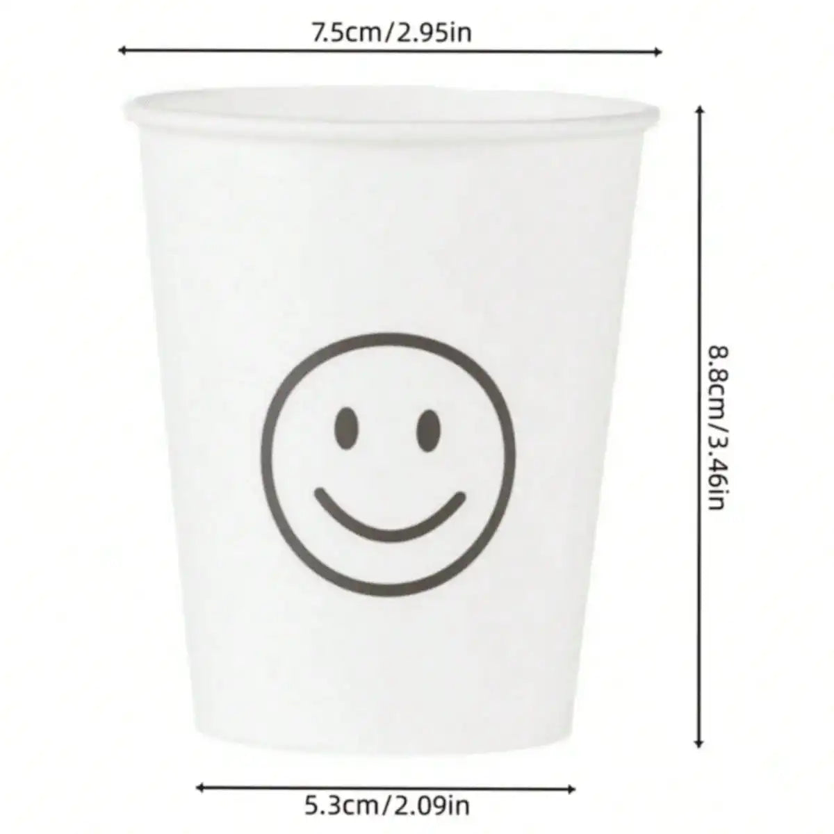 10/50pcs Simple Style Paper Cups, Thickened Drinkware, Anti-Leak 250ML, Home Gatherings, Outdoor Camping, Office Disposable Cups