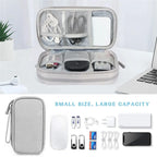 Data Cable Storage Bag Waterproof Travel Organizer Bag Portable Carry Case Double Layers Storage Bag for Cable Cord USB Charger