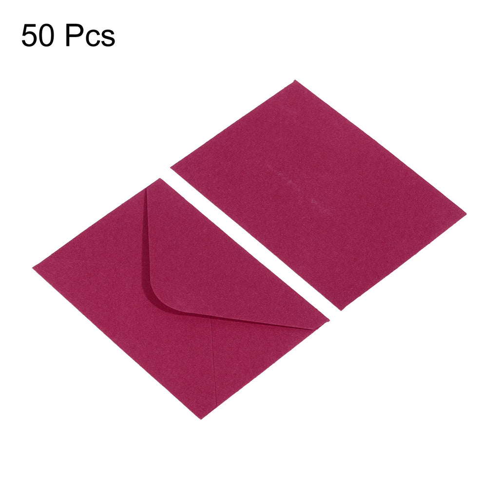50/100Pcs Mini Paper Envelopes 10x7cm Mini Gift Greeting Card Business Card Envelope Western Envelopes for Wedding Invitation