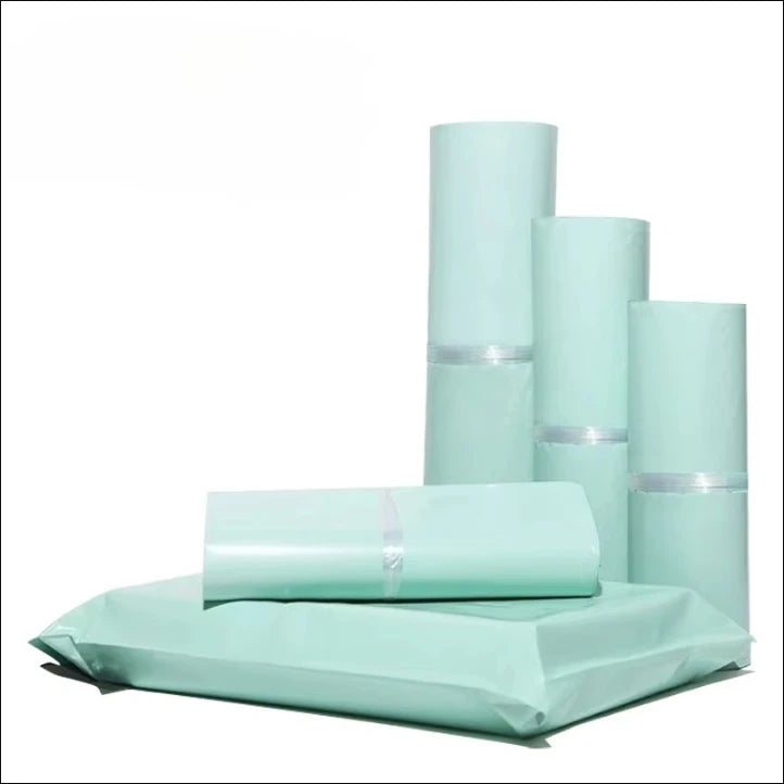 20PCS Courier Bag Envelope Green Packaging Delivery Bag Waterproof Self Adhesive Seal Pouch Mailing Bags Plastic Transport Bag