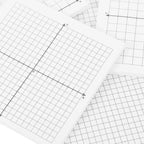 6 Pcs Grid Memo Pads Sticky Notepads Adhesive Graphing Paper Notes Writing Four Quadrant