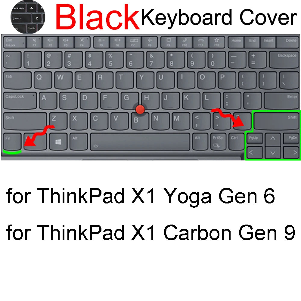 Keyboard Cover for Lenovo ThinkPad 14 X1 Carbon X1 Gen 13 12 11 10 P1 E14 L14 P14s T14 T14s P1 Silicone Protector Skin Case 2025