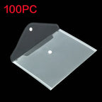 A5 Folder Bag Transparent Plastic Water Resistant File Holder File Paper Office Supplies Documents Protectors