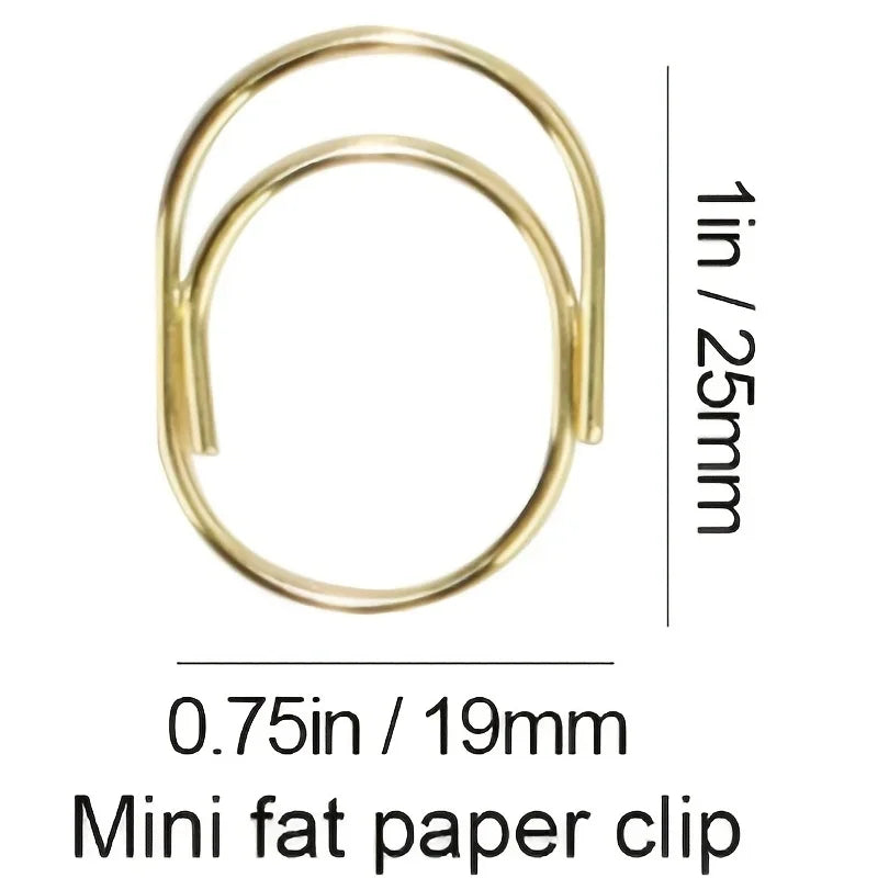 60pcs Creative 25mm Paper Clips Cute Paper Clip Mini Metal Paper Clip - Perfect For Planners & Office Supplies
