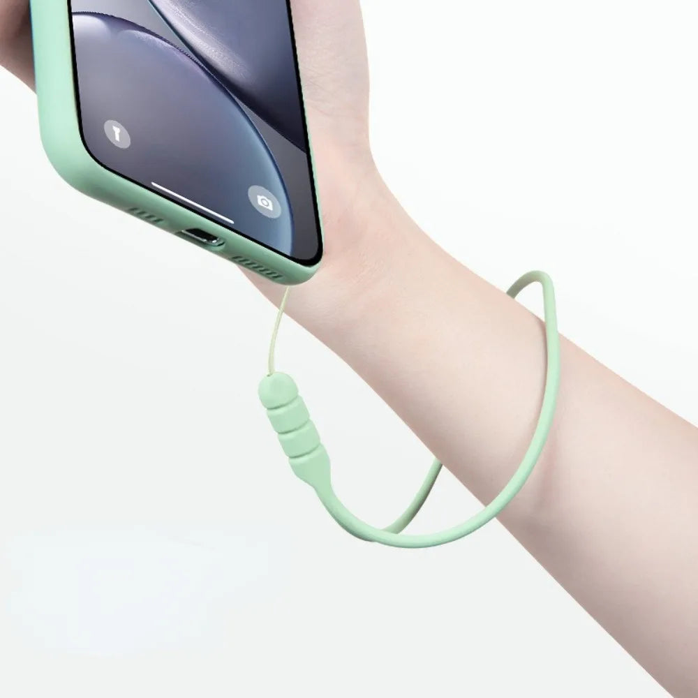 5PCS Silicone Phone Strap Portable Hand Wrist Lanyard Chain for IPhone Xiaomi Samsung Universal Phone Anti-Lost Ropes