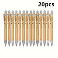 20/50/110PCS Customizable Bamboo Ballpoint Pens Smooth Writing Ideal for School Teachers Offices Advertising Promotional Pens