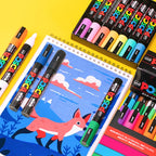 1pcs Japan UNI POSCA Markers PC-1M/3M/5M Acrylic Graffiti Pen Waterproof DIY Stackable Color Art Painting School Supplies
