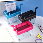 Hand Shredder Hand Crank Portable Mini Paper Cutting Tool Transparent Documents Paper Cutting Tool Birthday Gift Home Office