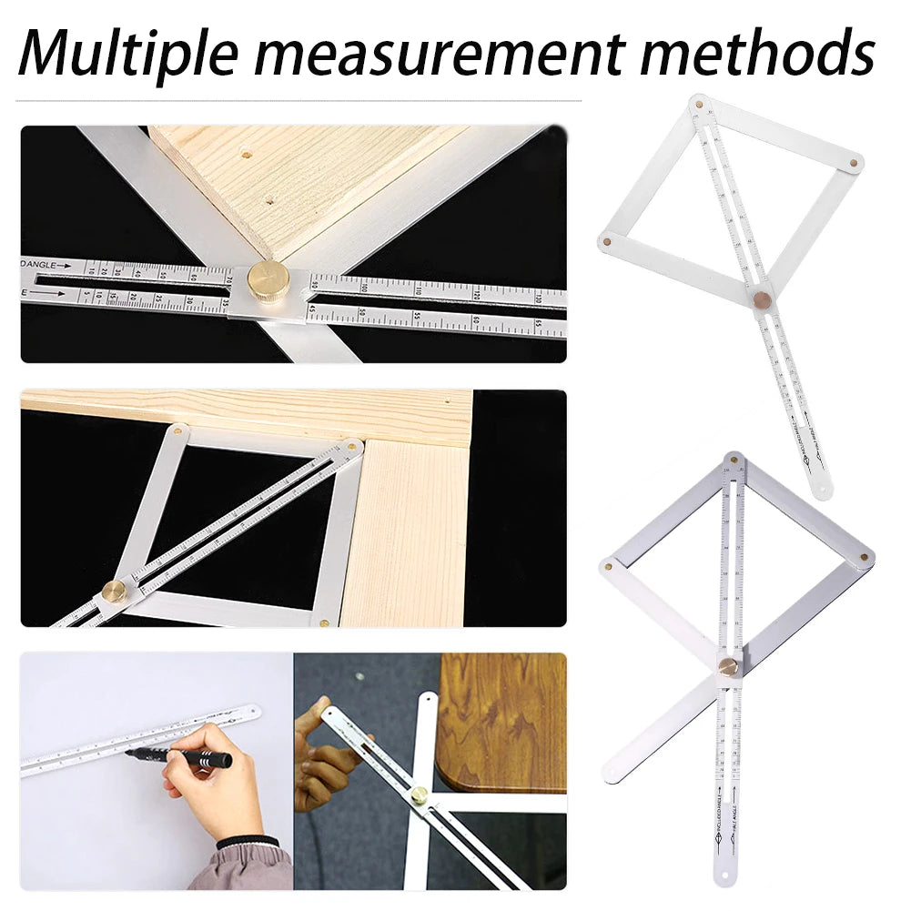 Aluminum Alloy Angle Protractor,Corner Angle Measuring Finder Tool,Protractor Angle Finder Woodworking Measuring Tool