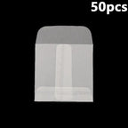 50Pcs/Pack Simple Semi-Transparent Vellum Paper Envelopes Matte Frosted for Postcards Greeting Cards Wedding Invitations