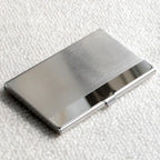 2022 New Waterproof Stainless Steel Business ID Credit Card Holder Luxury Silver Aluminium Case Cover Unisex Card Wallet