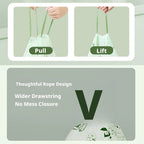 50 100pcs Scented Drawstring Trash Bags Thickened Camellia Fragrance Garbage Bag for Kitchen Odor Control Waste Bag
