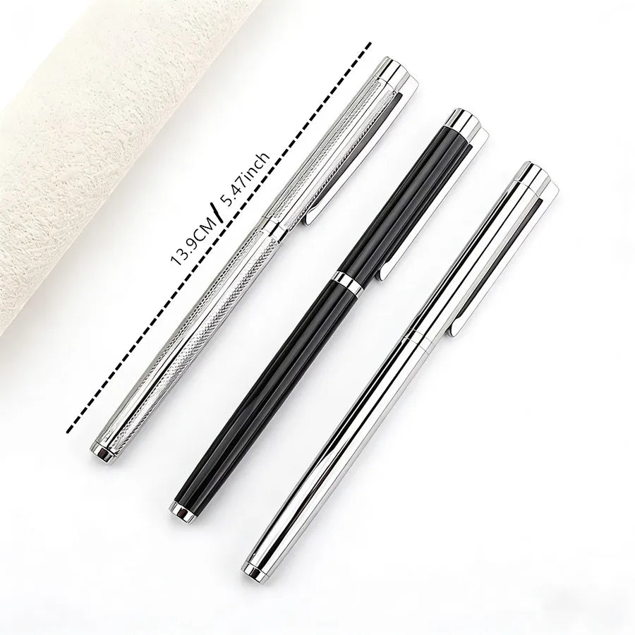 Jinhao X750 Classic Style Silver Clip Metal Fountain Pen 0.5 mm Nib Steel Ink Pens for Gift Office Supplies School Supplies