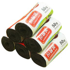New【1Roll 50*60cm Garbage Bags Thick Convenient Environmental Plastic Trash Bags Disposable Plastic Bag Black Garbage】
