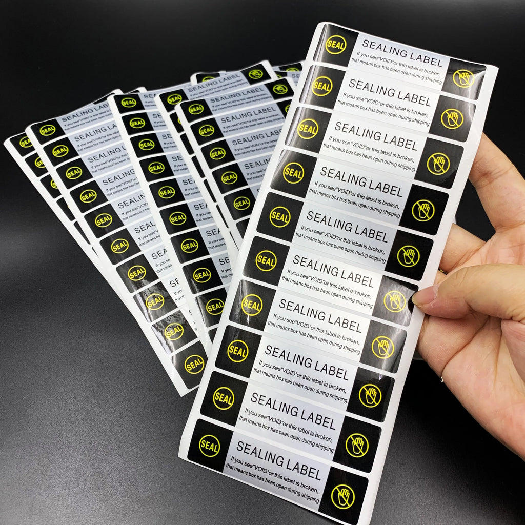50pcs/100pcs VOID Bright Silver Shipping Sealing Label Stickers, Waterproof Tamper Proof Security Labels for Jar, Mailing Boxes