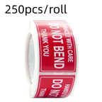 250Pcs/roll  Fragile Warning Sticker Care Shipping Special Tag Useful Shipping Express Label Handle With Care Keep