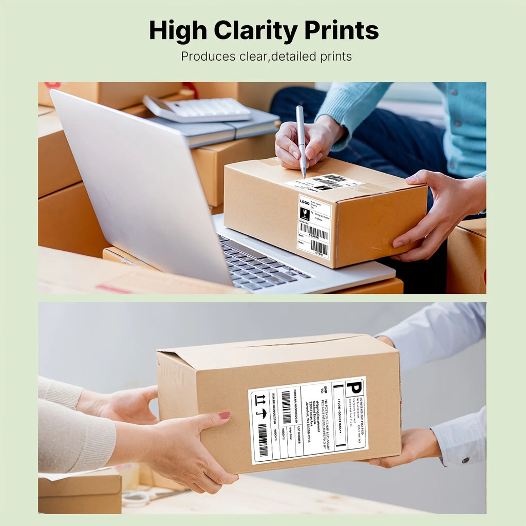 Strong Adhesive Easy Tear 4x6 Direct Thermal Shipping Labels 350/500 Pcs Fit All Thermal Printers Online Seller Logistics