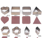 7Pcs Leather Die Cutter Hollow Punching Tool Cutting Mold Punching Die Set for Handmade DIY Leather Craft 20/25/30/35/40/45/50mm