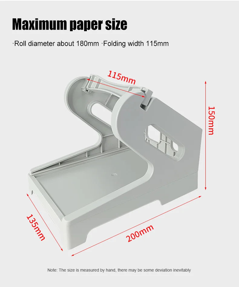 Label Holder for 4x6 Shipping Labels Printer Rolls and Fanfold Labels 2 in 1 Work for Desktop Themal Label Sticker