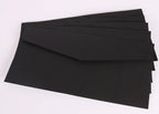 10Pcs Vintage Kraft Paper Envelopes Blank A4 triangle cowhide Handmade black Set Writing Christmas Invitations 22*11CM