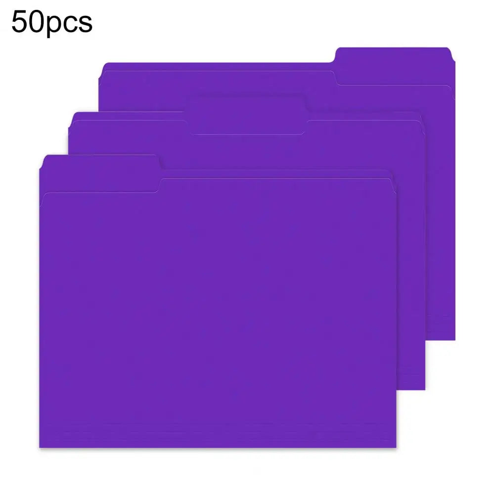 Home Office Organization Supplies Manila File Folders Set for Home Office Organization 50pcs Standard Letter Size for Easy