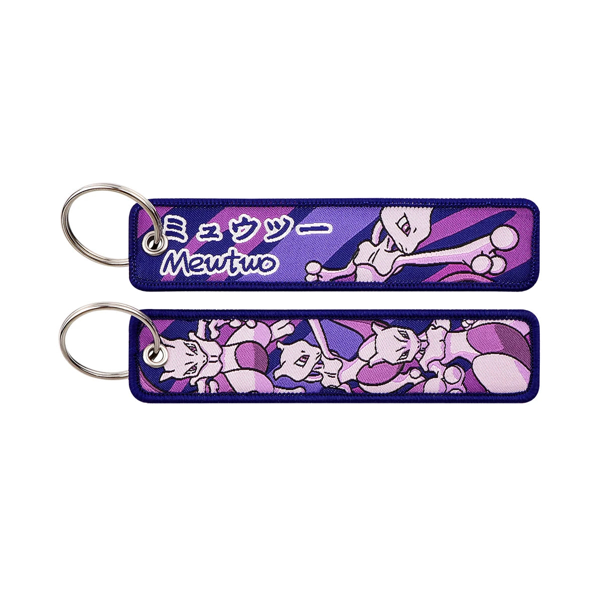 Kawaii Japanese Elf Anime Embroidery Key Fobs Key Tag Motorcycles Cars Backpack Chaveiro Keychain Fashion Keyring Friends Gifts
