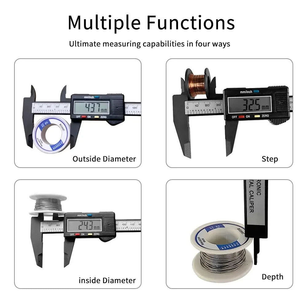 Hot Sell 150mm 100mm Caliper Carbon Fiber Dial Vernier Caliper Gauge Micrometer Measuring Tool Ruler