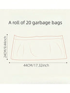Portable toilet trainer disposable inner bag and accessories, durable multi-functional trash bag with drawstring