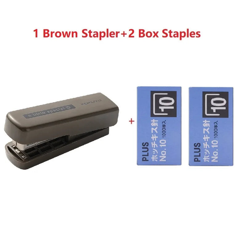 Kokuyo A Little Special 10#Needle Mini Stapler,Strong&Easy Lightforce Effortless Stapling Tool for School,Home,Office,Exam,Files
