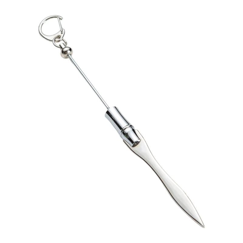 Beadable Letter Opener Metal Letter Opener with Keychain Clip, Beadable Envelope Opener Gift for Student Teacher 896C