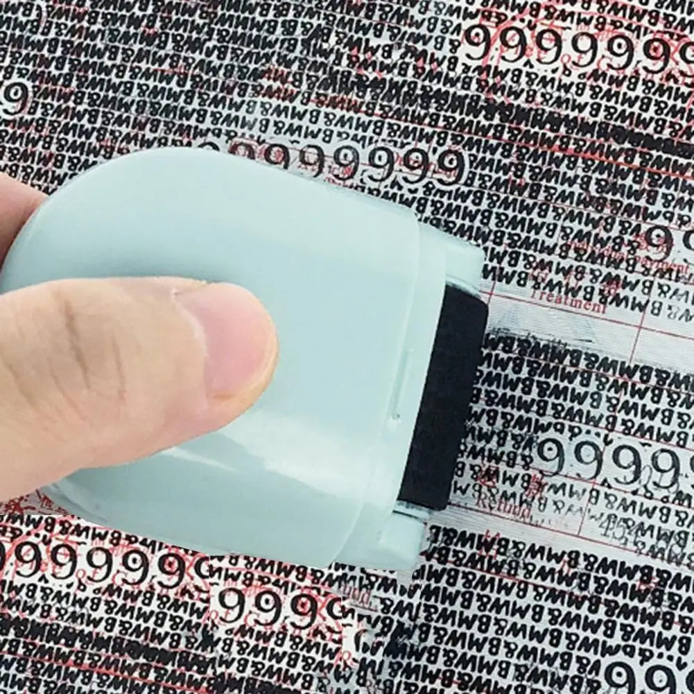 Ceramic Blade Theft Protection Roller Stamp for Privacy Confidential Data Guard Your Security Stamp Roller Privacy Seal Roller