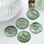 2PCS Clear Sealing Stamp Head Wax Seal Craft Supplies Wax Seal Stamp and Handle Stamp Scrapbooking Supplies Craft HCZ0106