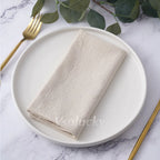 Cloth Napkin 40x40cm Washed Cotton Plain Washed Cotton Soft Rustic Table Napkin for Wedding Christmas Party Daily Family Meals